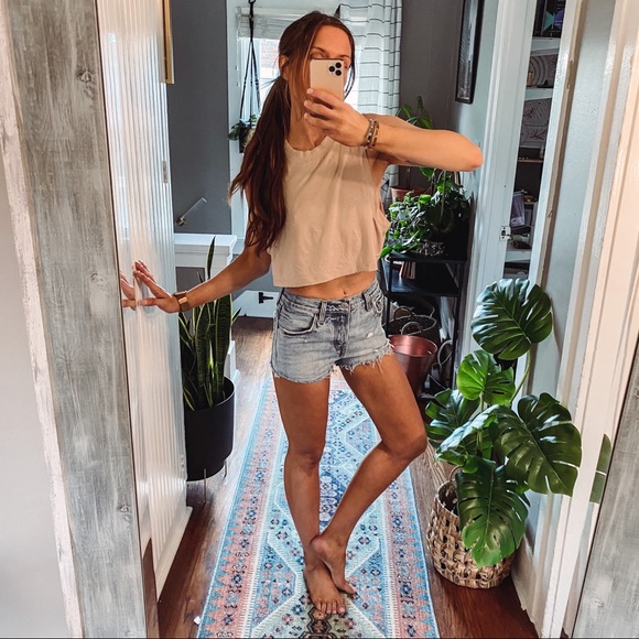 Levi’s 501 premium cut off high rise shorts sz25 - Picture 3 of 15